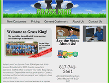 Tablet Screenshot of grassking.com